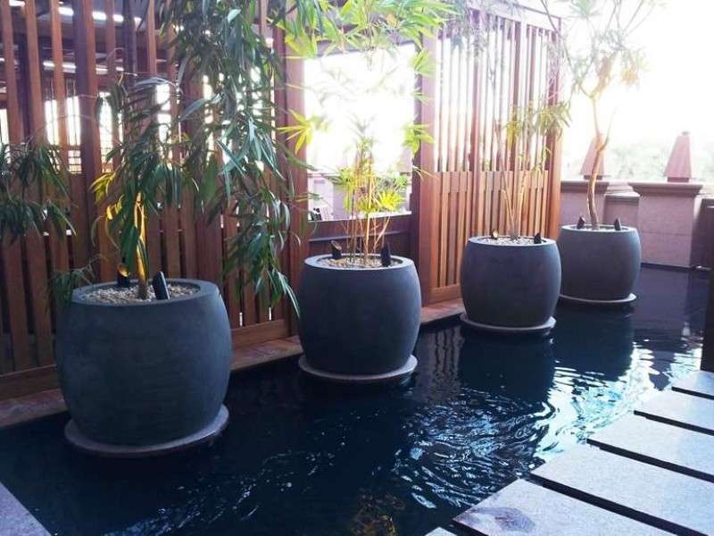 HAKKASSAN Restaurant, Abu Dhabi- Joinery, water features, hard and soft landscaping